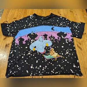Her Universe Disney Aladdin Carpet Night Sky Boyfriend Fit T-Shirt Size Medium